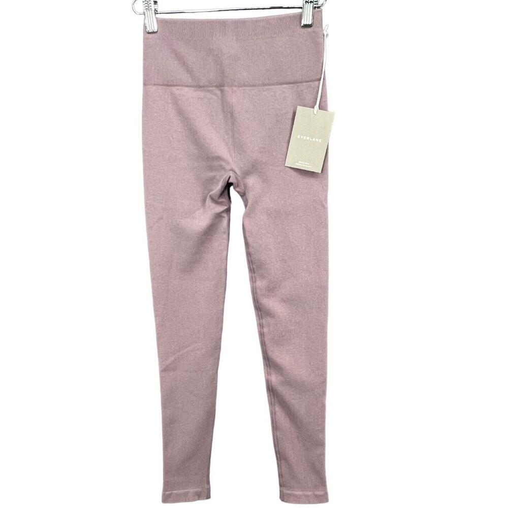 Everlane High Rise Seamless Leggings Womens XS-S Purple Stretch Yoga Pilates Gym